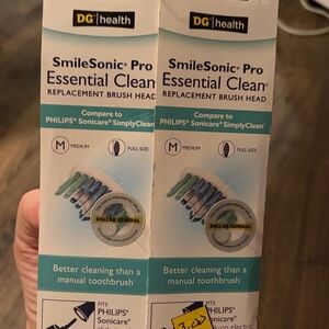 Pro Essential Clean Replacement Heads - White and Blue